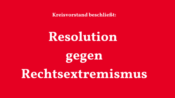 Bild Resolution gegen Rechtsextremismus